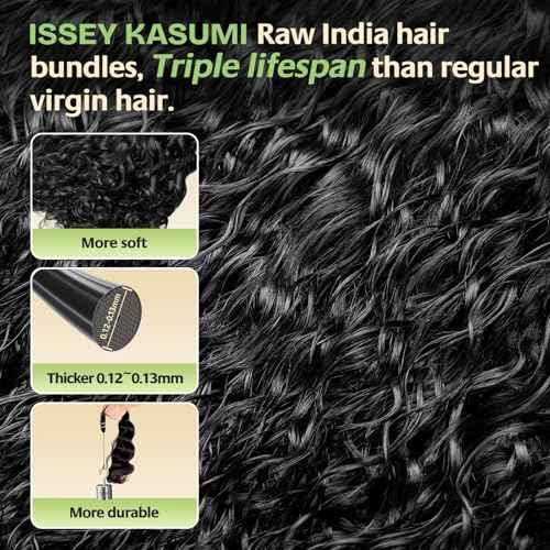 Raw Indian Human Hair Single Bundle,Triple Lifespan Than Regular Virgin Hair,In-Store Quality,Online Price! 100% Raw Indian Hair Bundles Water Wave Raw Hair Bundles 16 Inch