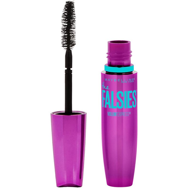 Maybelline Volum' Express Falsies Mascara - Washable Fiber Formula for Volume & Separation | Very Black, 1 Count