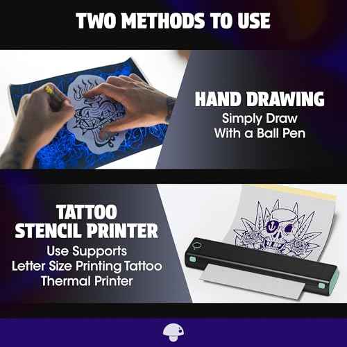 Phomemo Tattoo Transfer Paper 8.5" X 11" - 100 Sheets of Stencil Paper, Tattoo Transfer Kit - for Tattoo Artists and Enthusiasts, Compatible with TP81, Itari A886, TATTMUSE Tattoo Machines