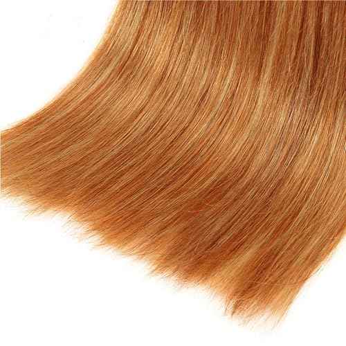 Blonde Straight Bundles P2730 Honey Blonde Bundles Human Hair 30 32 34 Inch 8A Brazilian Virgin Remy 3 Bundles Double Weft Soft Real Honey Brown Hair Extensions