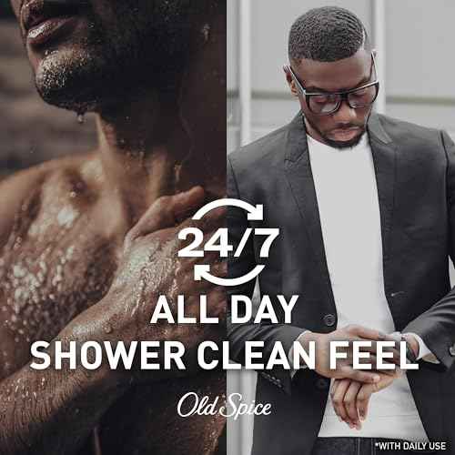 Old Spice Refreshing Body Wash for Men, 3X Defense, 24/7 Shower Fresh with Long Lasting Scent, Red Collection, Aqua Reef with Cypress Scent, 24 oz