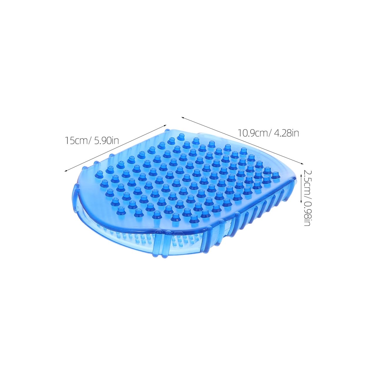 Healifty Massage Brush 2-Pack Double-Sided Silicone Body Scrubbers for Bath Exfoliating and Relaxation Convenient Household Spa Tool with Comfortable Grip 5.90X4.29X0.98In