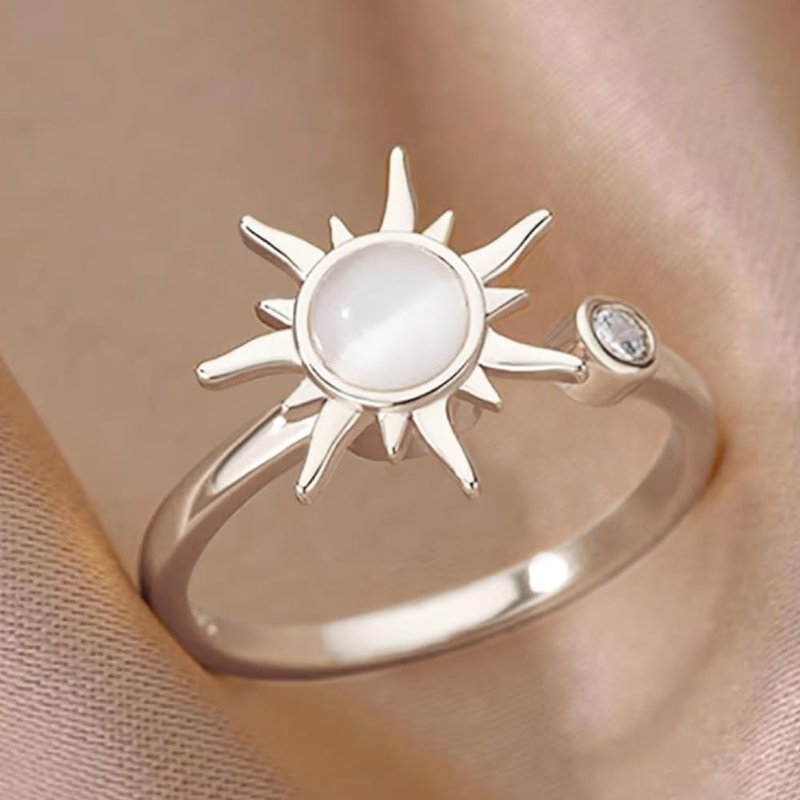 Rotatable Sun Open Ring - Stylish Everyday Jewelry for Women