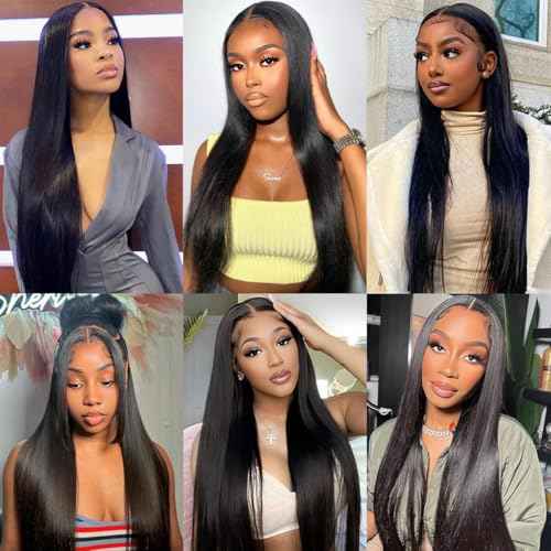30 Inch One Bundle Human Hair Straight 12A 100% Unprocessed Brazilian Virgin Human Hair Bundles Weave Straight Hair Extension Natural Black