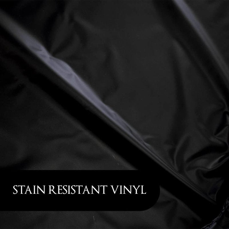 Betty Dain Lustre Shampoo Cape, Waterproof, Stain Resistant Vinyl, Touch-and-close Fastener, Soft Nylon Neckband, Safe For All Salon Processes, 36 inches wide x 54 inches long, Black