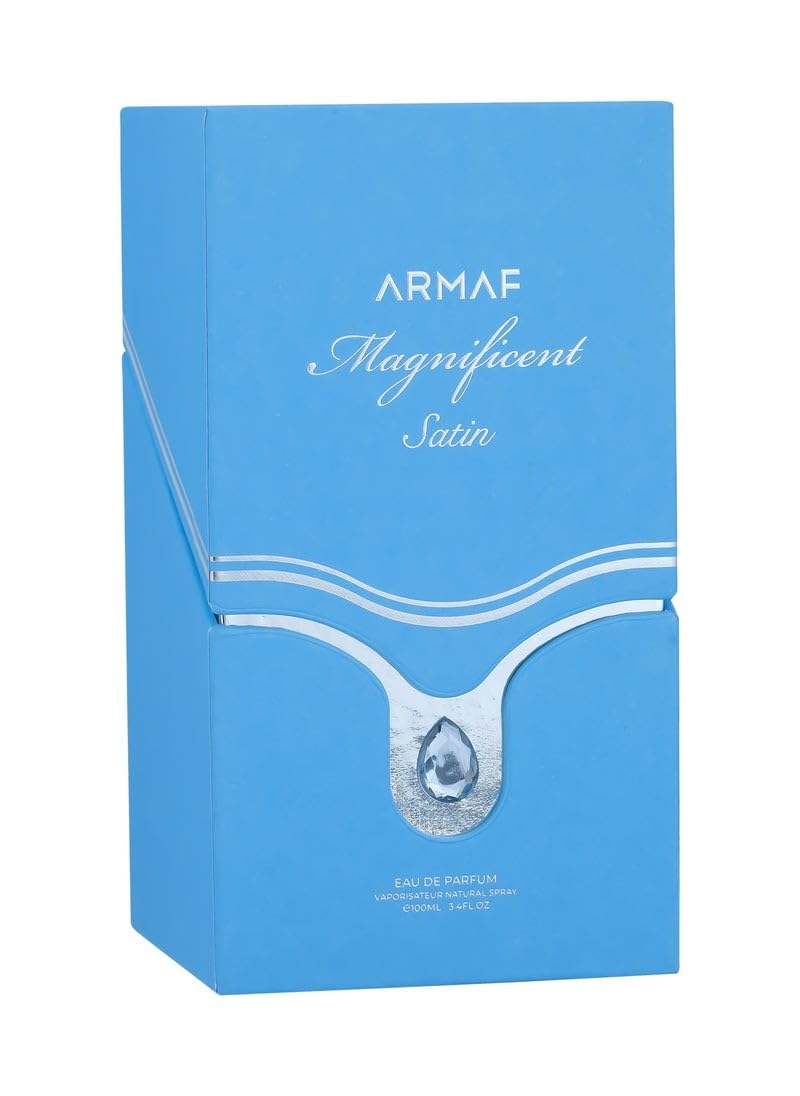 Armaf Magnificent Satin for Men Eau de Parfum Spray, 3.4 Ounce