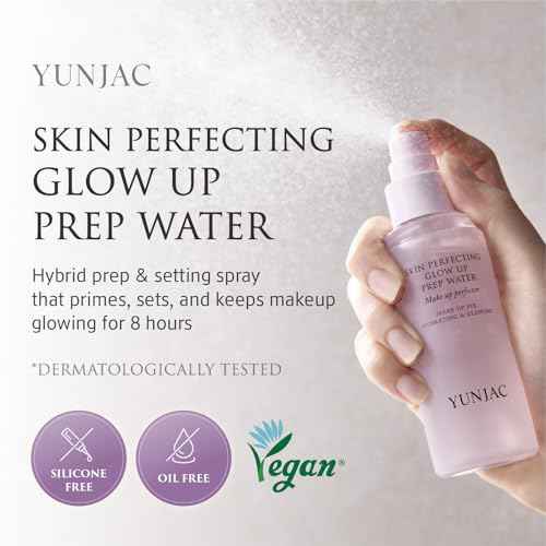 Skin Perfecting Glow Up Prep Water Makeup Fixer(1.69 fl oz) ? Lightweight Fine Mist for Long-Lasting Makeup, Glow Booster, Smooth Radiant Skin Finish, Korean Skincare by YUNJAC