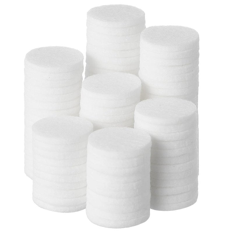 GLEAVI 100 Pack Essential Oil Diffuser Pads, 0.9 Inch Unscented Aroma Replacement Pads, Highly Absorbent Scent Refill Inserts for Car Vent Clip, Humidifier and Locket Necklace