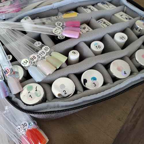 2 Set Number Stickers (1-600) for Nail Swatch Sticks & Nail Gel Polish Organize, Double Small Holographic Numbers Stickers for Matching Label, Adhesive Label Organizer (Dia.10mm)
