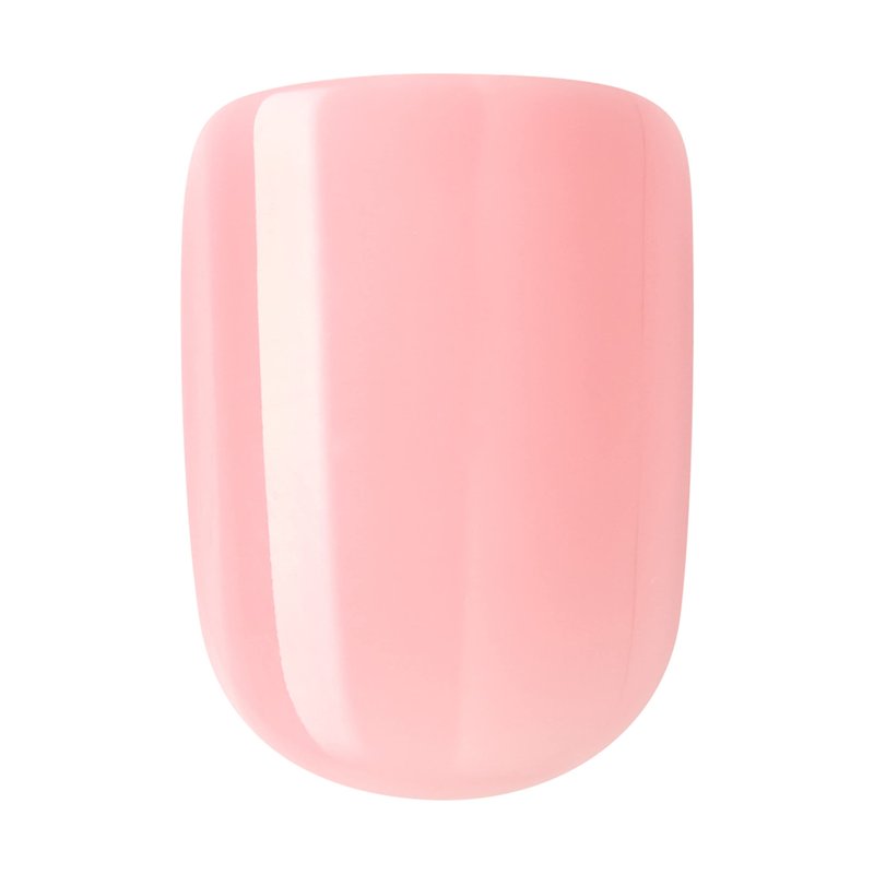 KISS imPRESS No Glue Mani Press On Nails, Design, 'Timeless Day', Pink, Petite Size, Squoval Shape, Includes 30 Nails, Prep Pad, Instructions Sheet, 1 Manicure Stick, 1 Mini File