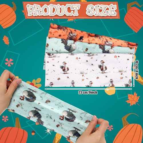 JaGely 12 Pcs Thanksgiving Headbands Bulk for Women Turkey Pumpkin Head Bands Fall Maple Leaves Hair Accessories Hairband Fall Elastic Non Slip Thanksgiving Hair Hairband for Autumn Festive Gift