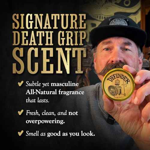 THE VINTAGE GROOMING CO. Defender Mustache Balm and Defender Mustache Guard Set | 2oz Mustache Balm & Mustache Drinking Protector