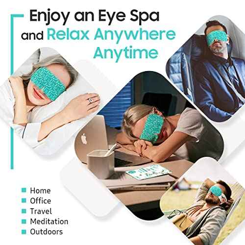 30Packs Steam Eye Mask, Heated Eye Mask Warm Compress for Eyes, Self Heating Disposable Steam Mask for Home Sleep, Spa, Travel Essentials & Relaxation Gifts, Stocking Stuffers (Unscented)