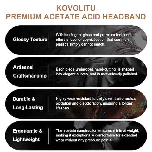 Wine Red Headbands for Eyewear Flex No Pressure Hairband Fashion Acetate Headbands for Womens Sisters Girls Gifts