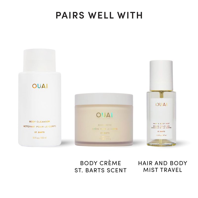 OUAI Body Cleanser - Hydrating Foaming Body Wash with Jojoba & Rosehip Oil | 10 Fl Oz, Paraben-Free