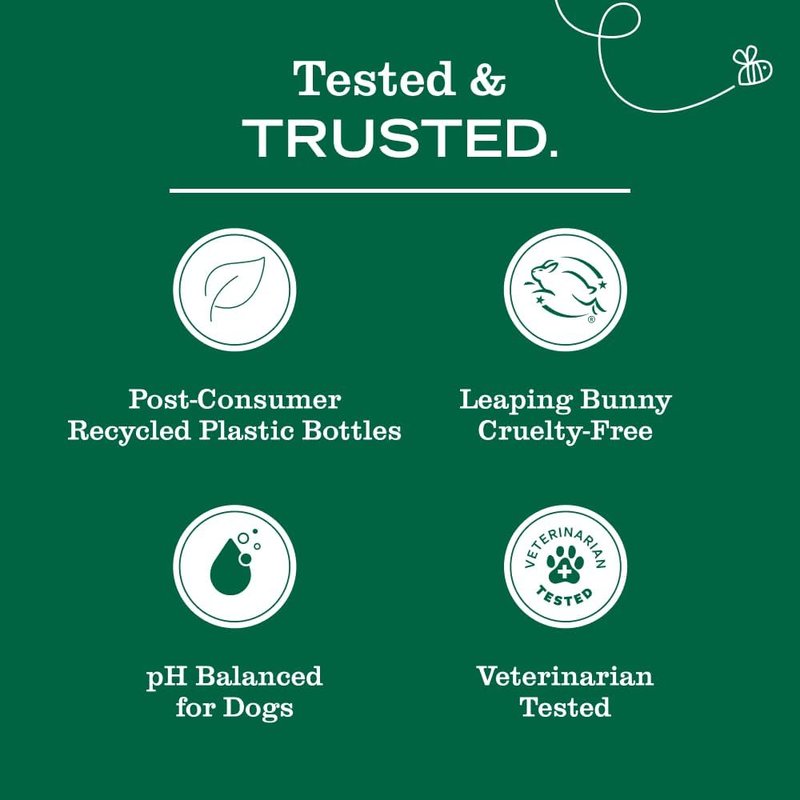 MRS. MEYER'S Dog Shampoo - 3 in 1 Formula with White Peach Scent | 14oz Bottle