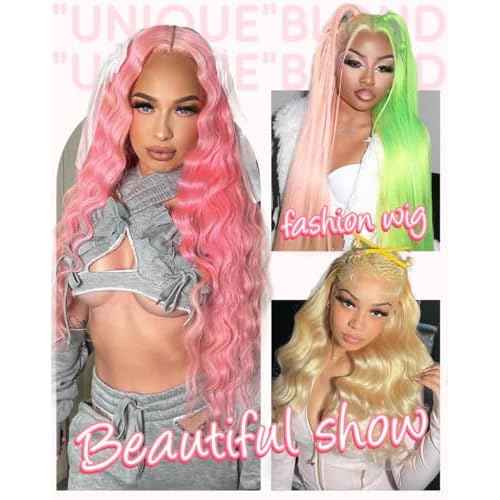 613 Lace Front Wig Human Hair Guaranteed 100% Virgin Human Hair 13x6 200 Density Body Wave Lace Front Wigs Soft Bouncy Blonde Wig Human Hair No Tangle No Shedding 613 HD Lace Frontal Wigs 28 Inch