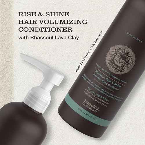 Tweak¡¯d by Nature - Rise & Shine Hair Volumizing Conditioner for Fine Hair, Paraben Free and Sulfate Free Conditioner, Hydrating Hair Care for Soft, Tangle-Free Finish (33.8 ounces)