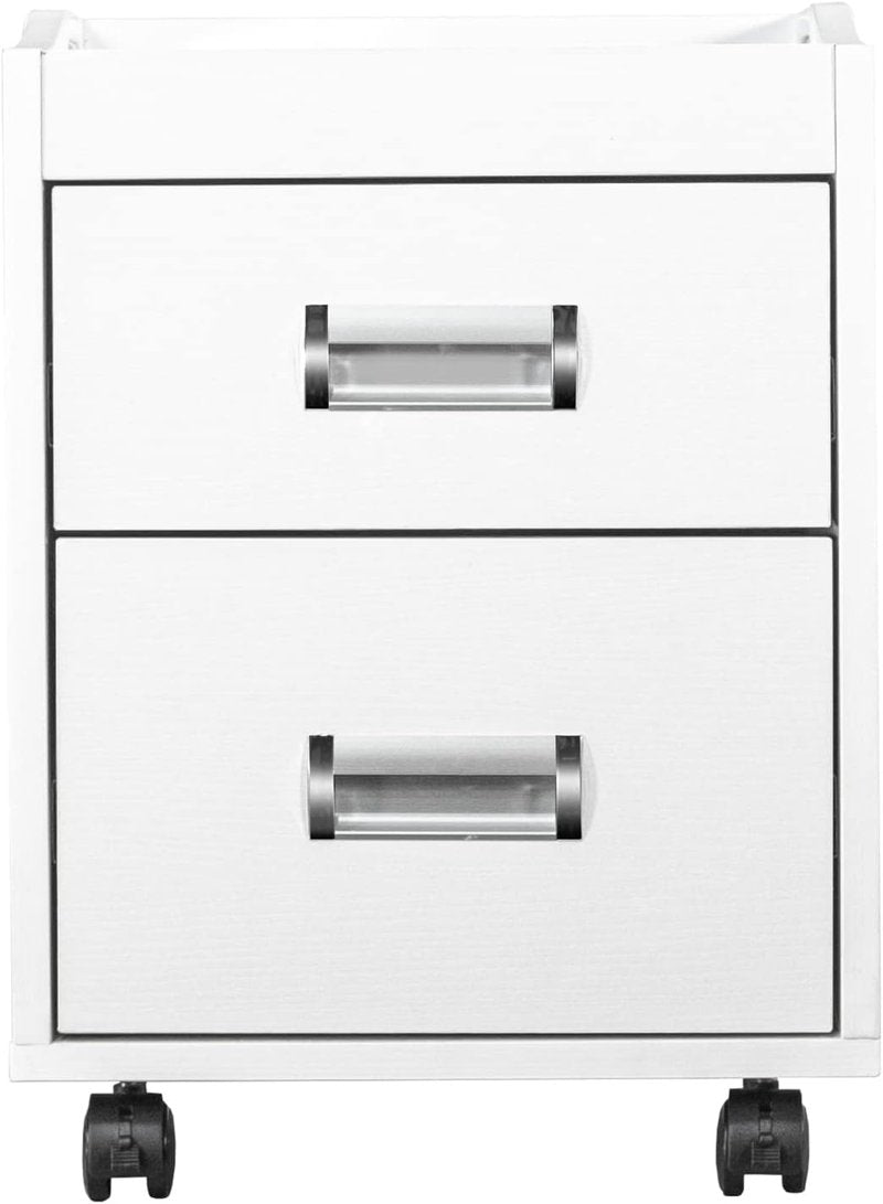 Pedicure Trolley Cart - Alera II White with Spacious Storage & Durable Design