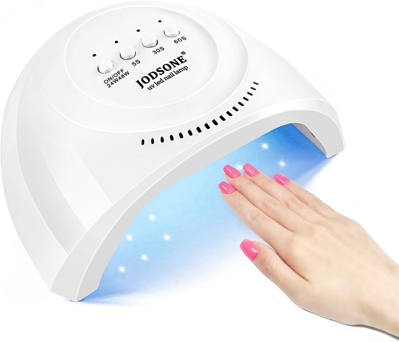 JODSONE UV LED Nail Lamp - 30 Light Beads Nail Dryer with Automatic Sensor & 3 Timers for Gel Polish