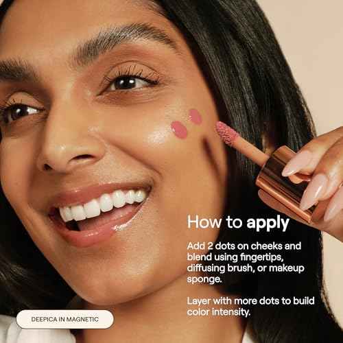 Live Tinted Blush Crush - Creamy Liquid Blush for All Skin Tones, Skincare-Powered With Peony Extract, Aai Fruit Oil, and Vitamin C Infused, Soft Pink, 1 oz