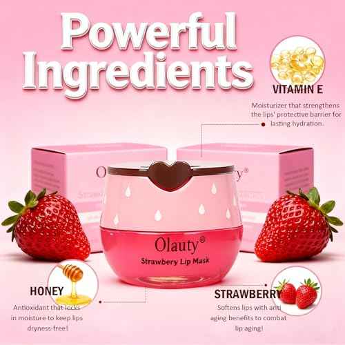 3 PCS Bee Lip Balm Honey Pot,Strawberry, Watermelon, Honey Flavors,Hydrating Lip Masks Overnight Reduces Lip Lines,Lip Prevention Dry &Cracked, Lip Balm Bulk, Christmas Gifts