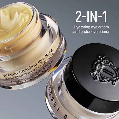 Bobbi Brown Vitamin Enriched Eye Base | 2-in-1 Hydrating Under-Eye Cream & Primer | Hyaluronic Acid, Shea Butter, & Vitamin C, 0.5 Fl Oz