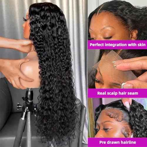 20 Inch Deep Wave Lace Front Wigs Human Hair Wig for Woman 13x4 Hd Deep Curly Lace Frontal Wig Pre Plucked With Baby Hair