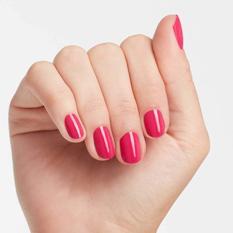 OPI Nail Lacquer Pink Flamenco | Opaque Bright Pink Crème Chip Resistant Nail Polish | Fast Drying, Streak Free