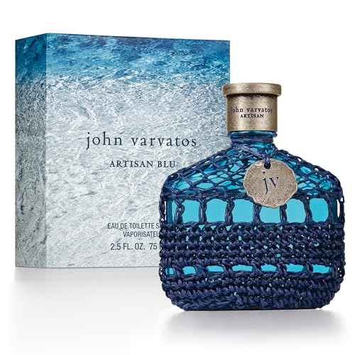 John Varvatos Men's Cologne, Artisan Blu Eau de Toilette EDT Spray, Marine Water Fougere Scent with Notes of Basil, Pine & Geranium