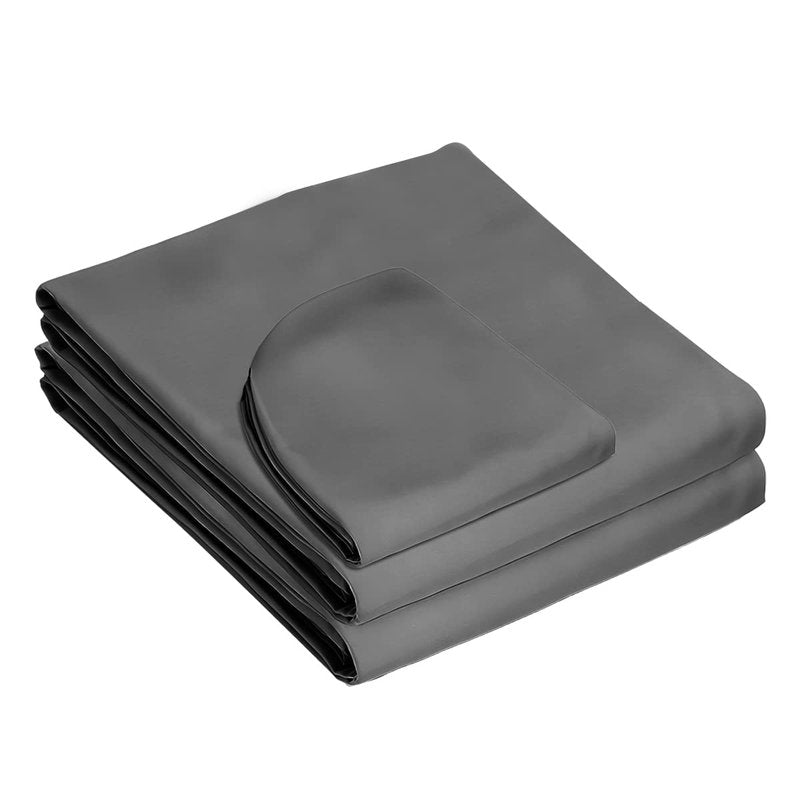 4 Sets Massage Sheet Set, Premium Facial Bed Cover Includes Flat and Fitted Sheets with Face Cradle Cover Stain and Wrinkle-Resistant, for Massage Tables, Includes Pad and Face Rest Covers