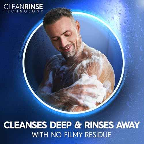 Dial Men 3 in 1 Body, Hair and Face Wash, Refresh, 16 Fl Oz (Pack of 4), Blue Sage Scent, Cleanses Deep + Gentle on Skin with Clean Rinse Technology