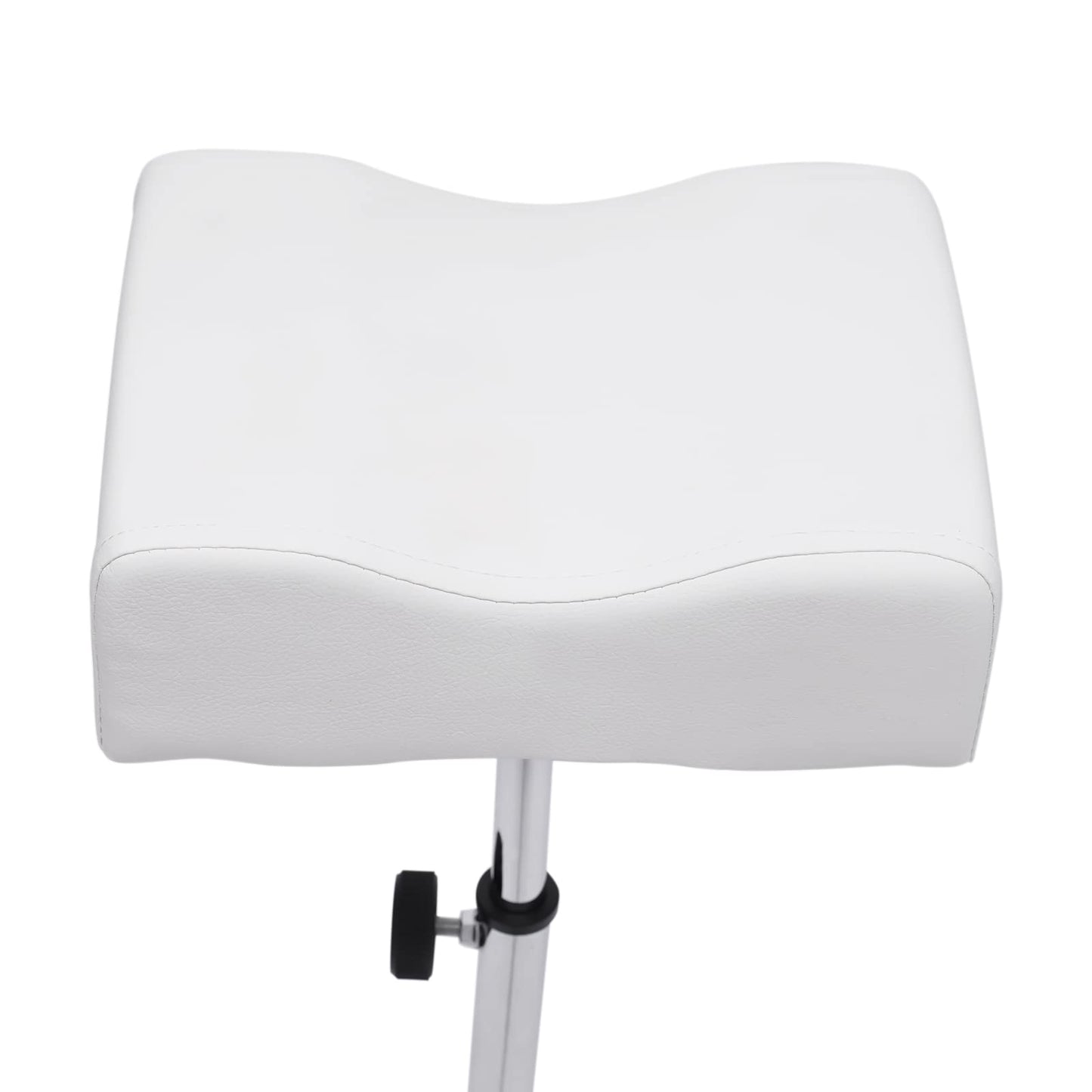 SODONAD Salon Pedicure Stool, Pedicure Foot Rest Stool Chair, Height Adjustable Leg Rest PVC Leather Pad Foot Rest Chair for Manicurists, Pedicurists, Tattoo Artists, Makeup Artists