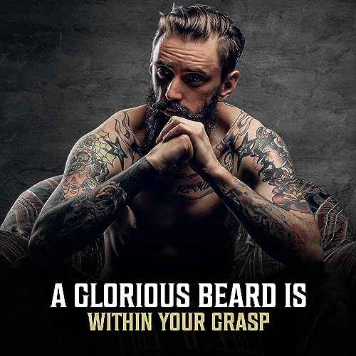 Viking Revolution Spiced Vanilla Beard Oil for Men - Natural Mens Beard Oil with Argan and Jojoba Oil - Beard Softener, Strengthens and Moisturizes