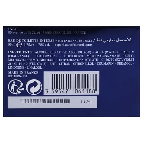Mercedes-Benz Man Intense - Eau de Toilette - Long Lasting Amber & Patchouli Cologne - 0.84 oz Spray