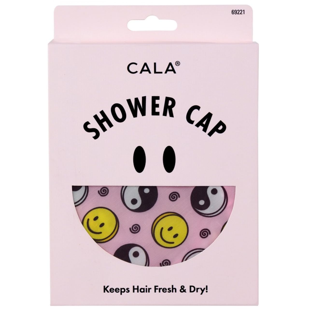 Cala Floral pink bouffant shower cap