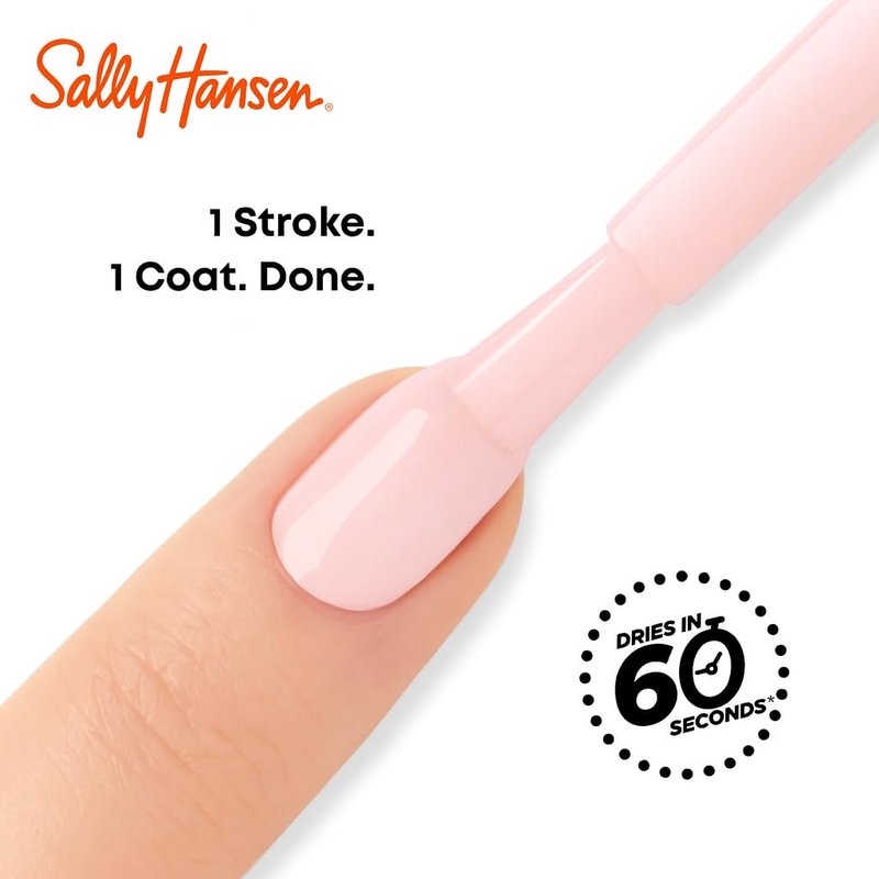 Sally Hansen Insta-Dri Nail Polish - Quick Dry, Long Lasting Shine | Semi-Opaque Purple Pink | 780 Springtime Blooms