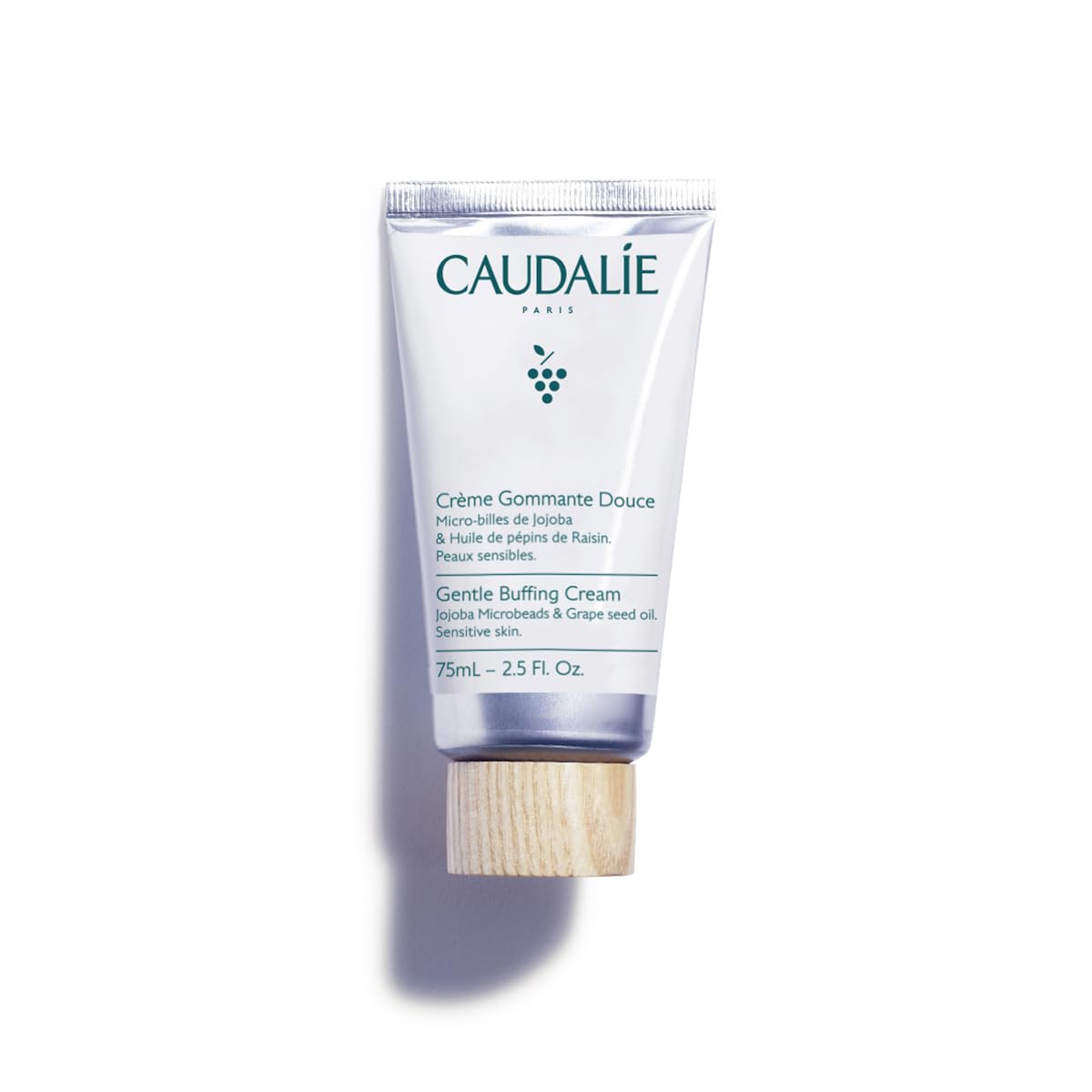 Caudalie Vinoclean Gentle Exfoliating Buffing Cream with Jojoba Microbeads and Nourishing Grape Oil - 75 mL