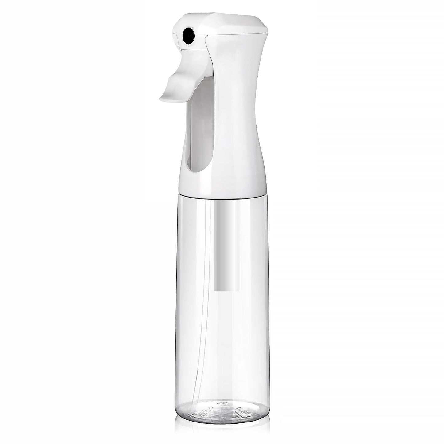 VIGOR PATH Continuous Spray Bottle for Hair – Fine Mist Mister for Styling, Cleaning, Plants, Pets, Salons, and Essential Oil Use (300ml / 10.1 oz, Clear)