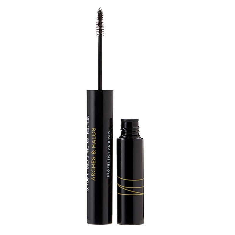 Arches and Halos Microfiber Tinted Brow Mousse - Richly Pigmented Eyebrow Shaper - Water Resistant Filler Pen - Vegan - Dark Brown - 0.11 oz
