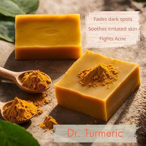 Turmeric Soap Bar | Face & Body Cleanser | Moisturizing | Lathering | Deep Cleansing | Evens Skin Tone | Refreshing Scent | Radiant Skin | 3 count pack of 1|
