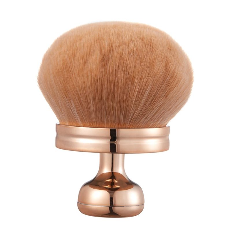 COSHINE Extra Large Rose Gold Self Tanning Blend Brush, 3 Inch Width Professional Kabuki Powder, Foundation, Blusher, Bronzer, Self-tanner Face and Body Brush