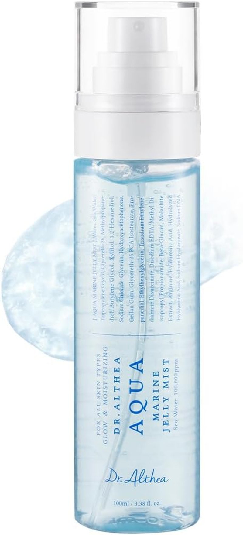 Dr.Althea Aqua Marine Jelly Mist - Lightweight Ultra-Fine Facial Spray | Hydrating Serum with PDRN & Triple Hyaluronic Acid | Vegan Korean Skincare, 3.38 fl. oz.