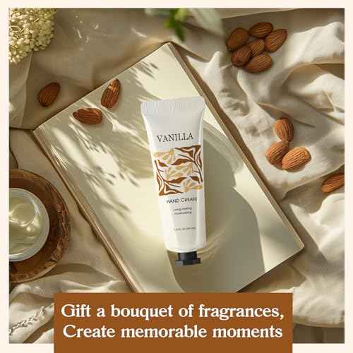 BODY & EARTH # LOVE 72 Pack Natural Plant Fragrance Moisturizing Hand Cream for Dry Hands Hand Cream Gift Set For Women and Girls Hand Lotion Travel Size with Shea Butter Gifts for Women 72x1.0 oz