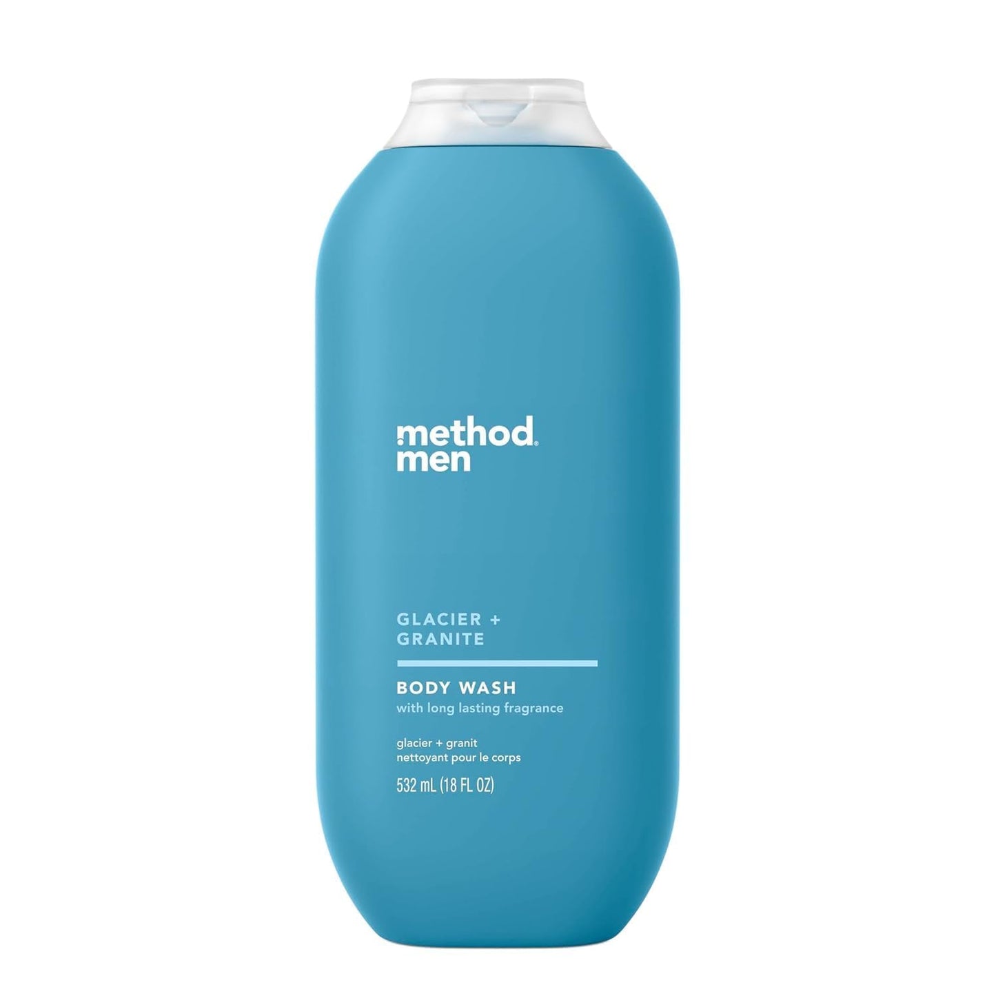 Method Men Body Wash, Glacier and Granite, Paraben and Phthalate Free, Quick-Lathering Cleansers, Cruelty Free, 18 oz (Pack of 1)