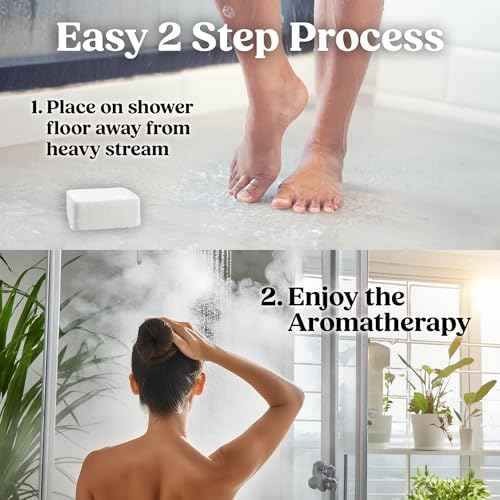 Citrus Shower Steamers Aromatherapy for Women- USA Made - Shower Bombs Aromatherapy for Women, Vapor Shower Tablets, Menthol Shower Scent Steamers Cold and Flu, Organic Shower Steamer