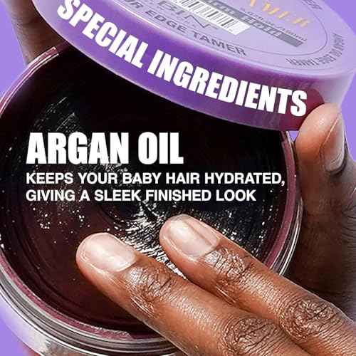 EBIN NEW YORK 24 Hour Edge Tamer Ultra Super Hold 6.34 fl.oz/180ml No Flaking, Smooth Shine, Argan & Castor Oil, Strong Edge Control Gel, Edge gel