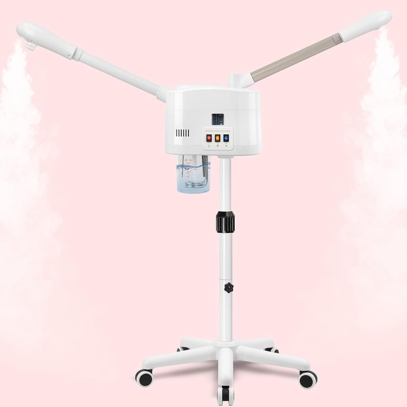 Facial Steamer 2 in 1 - Professional Hot & Cold Mist with Timer | Adjustable Height for Spa & Home Use