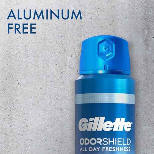 Gillette Aluminum Free Deodorant for Men, Dry Spray, Tropical Breeze, 4.3 Oz (Pack of 3)