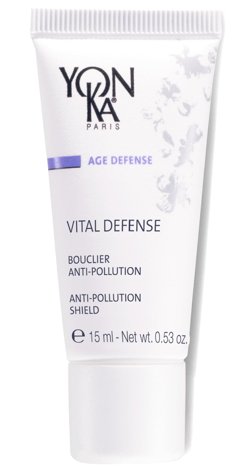 Yonka Vital Defense Day Cream | Daily Facial Moisturizer and Hydrating Anti-Pollution Creme | Dermatologist Tested Professional Skincare | Paraben-Free | Travel Size 0.53 oz